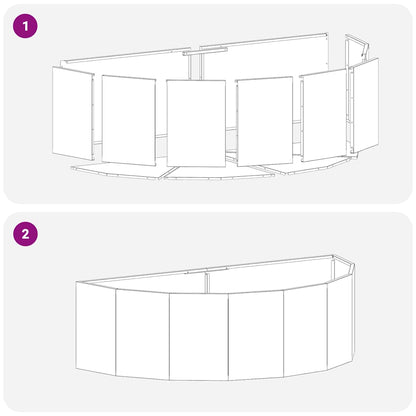 Fioriera Nero 120 x 60 x 35 cm Acciaio