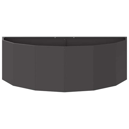 Fioriera Nero 120 x 60 x 35 cm Acciaio