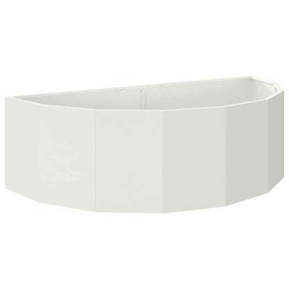 Fioriera Bianco 120 x 60 x 35 cm Acciaio