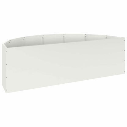 Fioriera Bianco 120 x 60 x 35 cm Acciaio