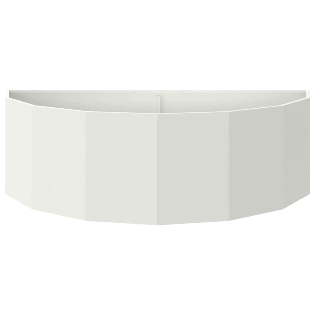 Fioriera Bianco 120 x 60 x 35 cm Acciaio