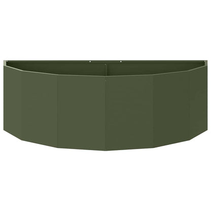 Fioriera Verde oliva 120 x 60 x 35 cm Acciaio