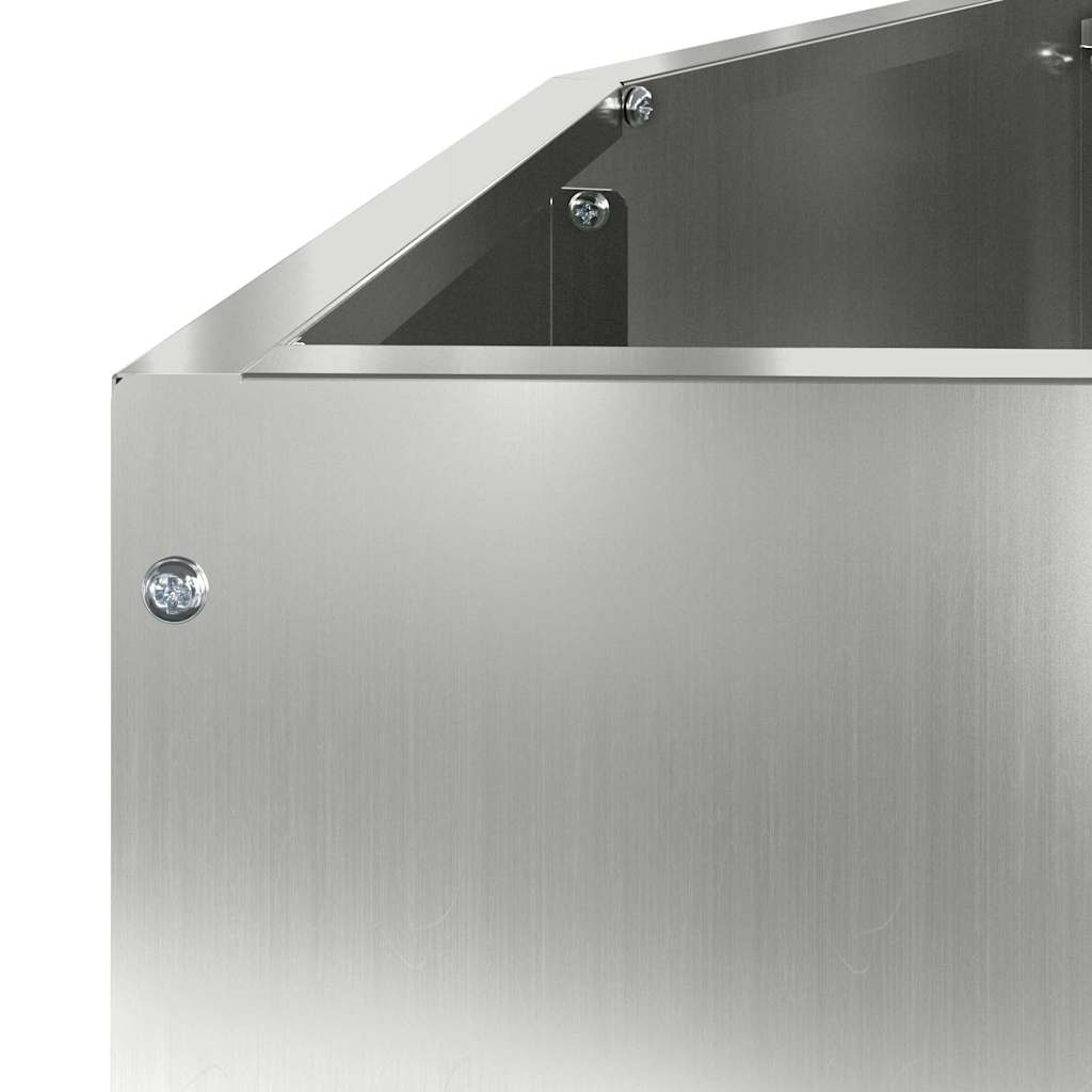 Fioriera Argento 120 x 60 x 35 cm Acciaio zincato