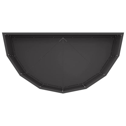 Fioriera Nero 90 x 45 x 35 cm Acciaio