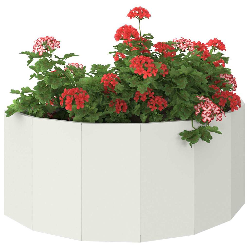 Fioriera Bianco 90 x 45 x 35 cm Acciaio