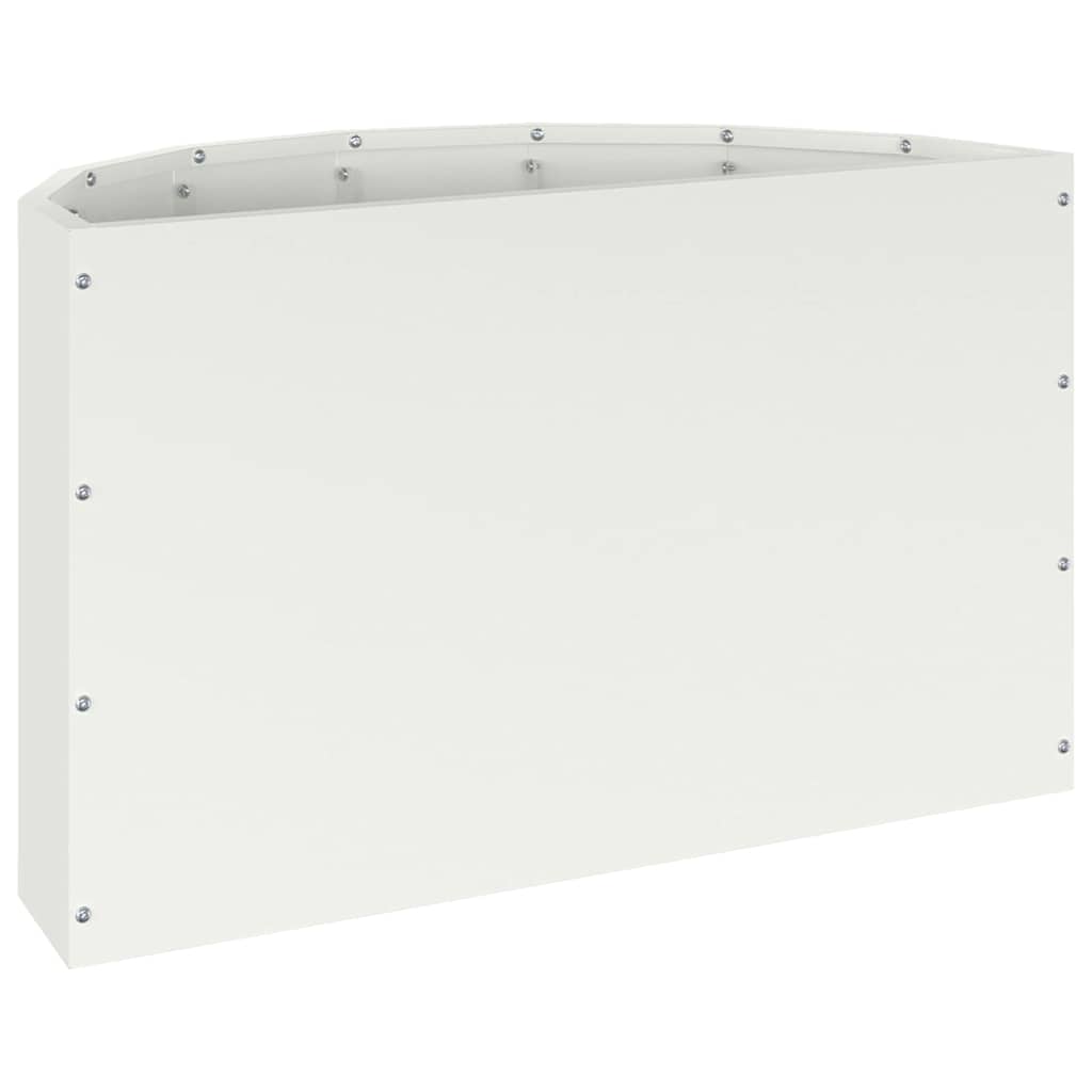 Fioriera Bianco 60 x 30 x 35 cm Acciaio