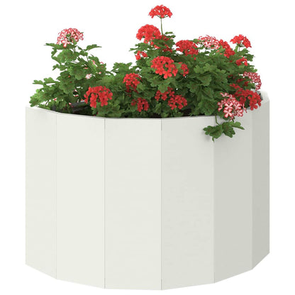 Fioriera Bianco 60 x 30 x 35 cm Acciaio