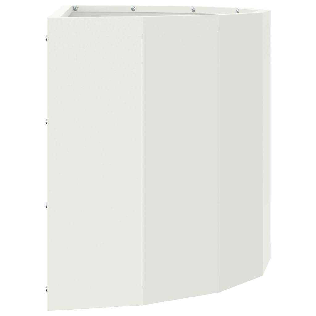 Fioriera Bianco 60 x 30 x 35 cm Acciaio