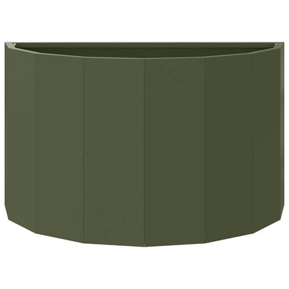 Fioriera Verde oliva 60 x 30 x 35 cm Acciaio