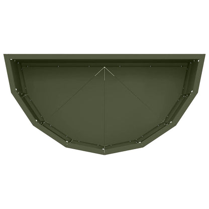 Fioriera Verde oliva 60 x 30 x 35 cm Acciaio