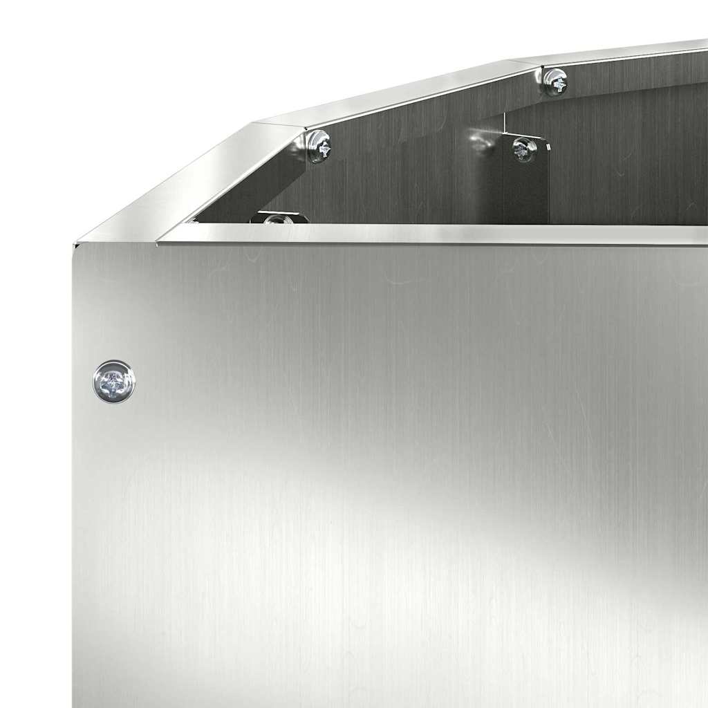 Fioriera Argento 60 x 30 x 35 cm Acciaio zincato