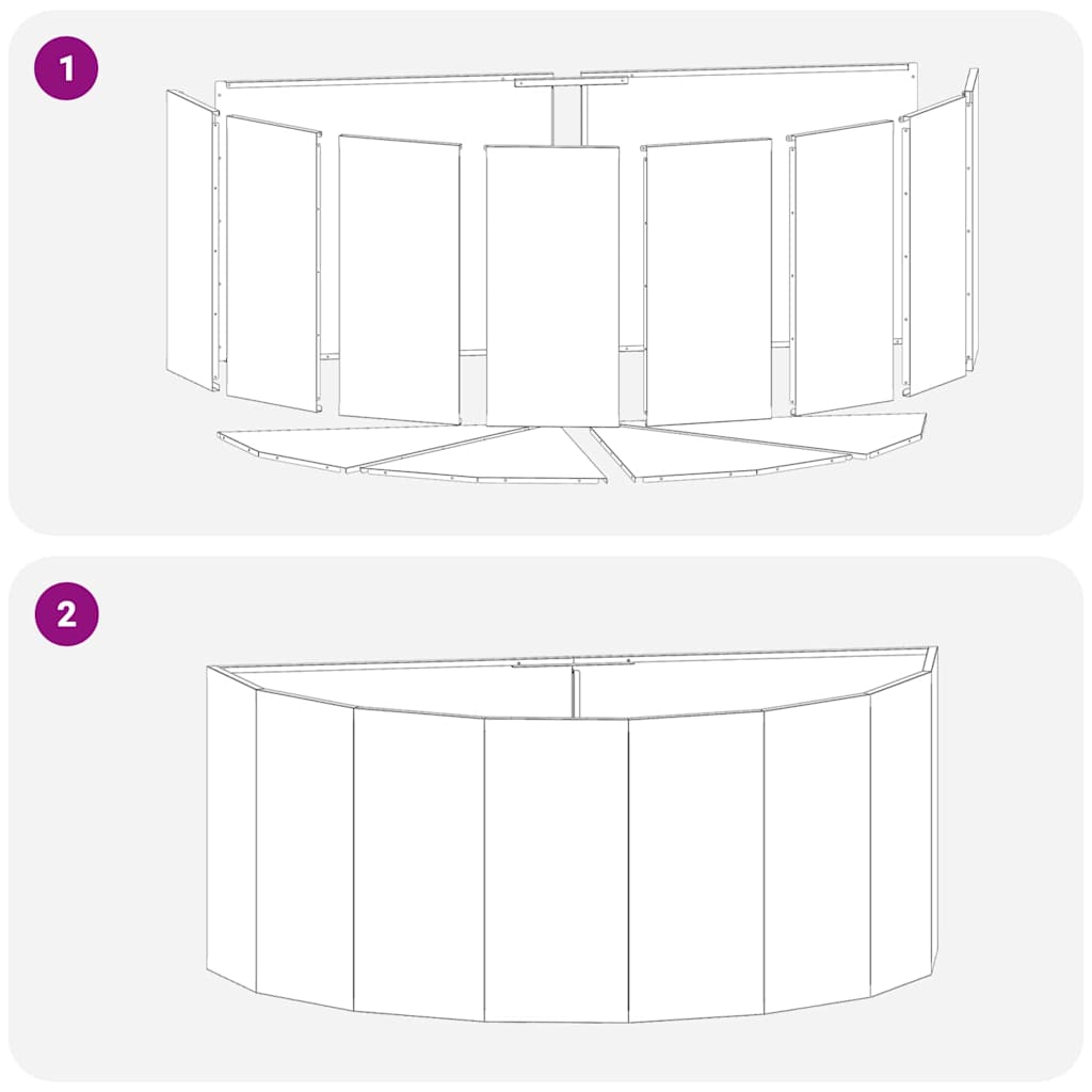 Fioriera Nero 120 x 60 x 50 cm Acciaio