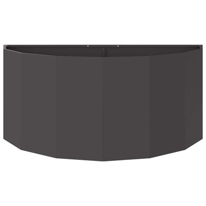 Fioriera Nero 120 x 60 x 50 cm Acciaio