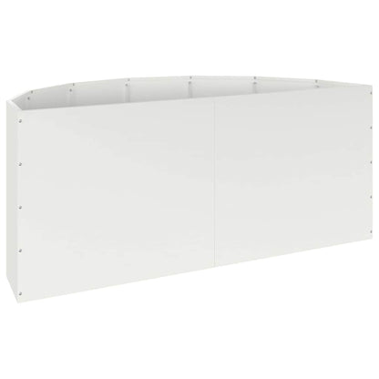 Fioriera Bianco 120 x 60 x 50 cm Acciaio