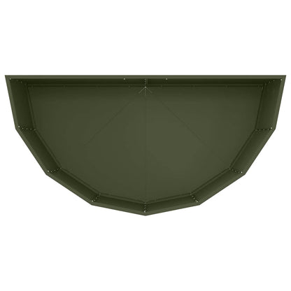 Fioriera Verde oliva 120 x 60 x 50 cm Acciaio