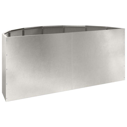 Fioriera Argento 120 x 60 x 50 cm Acciaio inossidabile