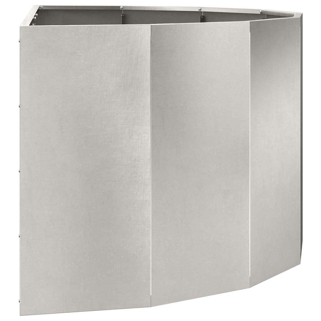 Fioriera Argento 120 x 60 x 50 cm Acciaio inossidabile