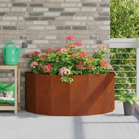 Fioriera Ruggine 120 x 60 x 50 cm - homemem39