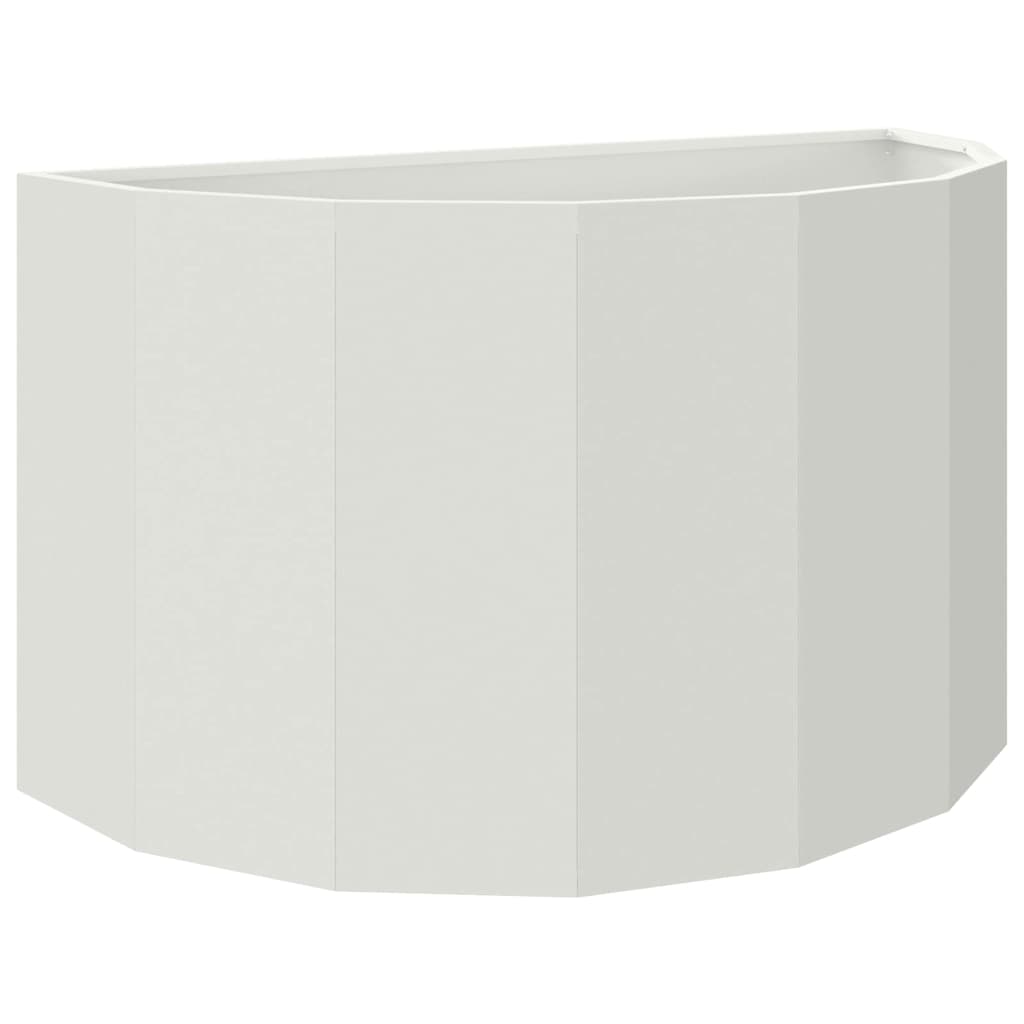 Fioriera Bianco 90 x 45 x 50 cm Acciaio