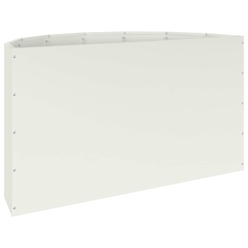 Fioriera Bianco 90 x 45 x 50 cm Acciaio