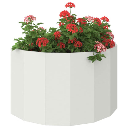 Fioriera Bianco 90 x 45 x 50 cm Acciaio