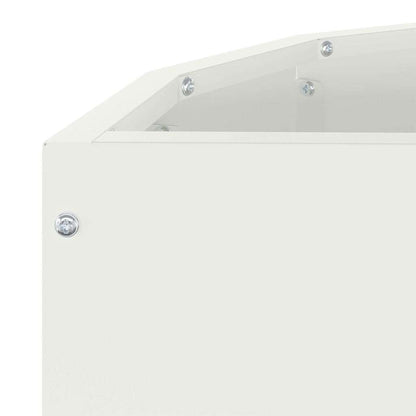 Fioriera Bianco 60 x 30 x 50 cm Acciaio