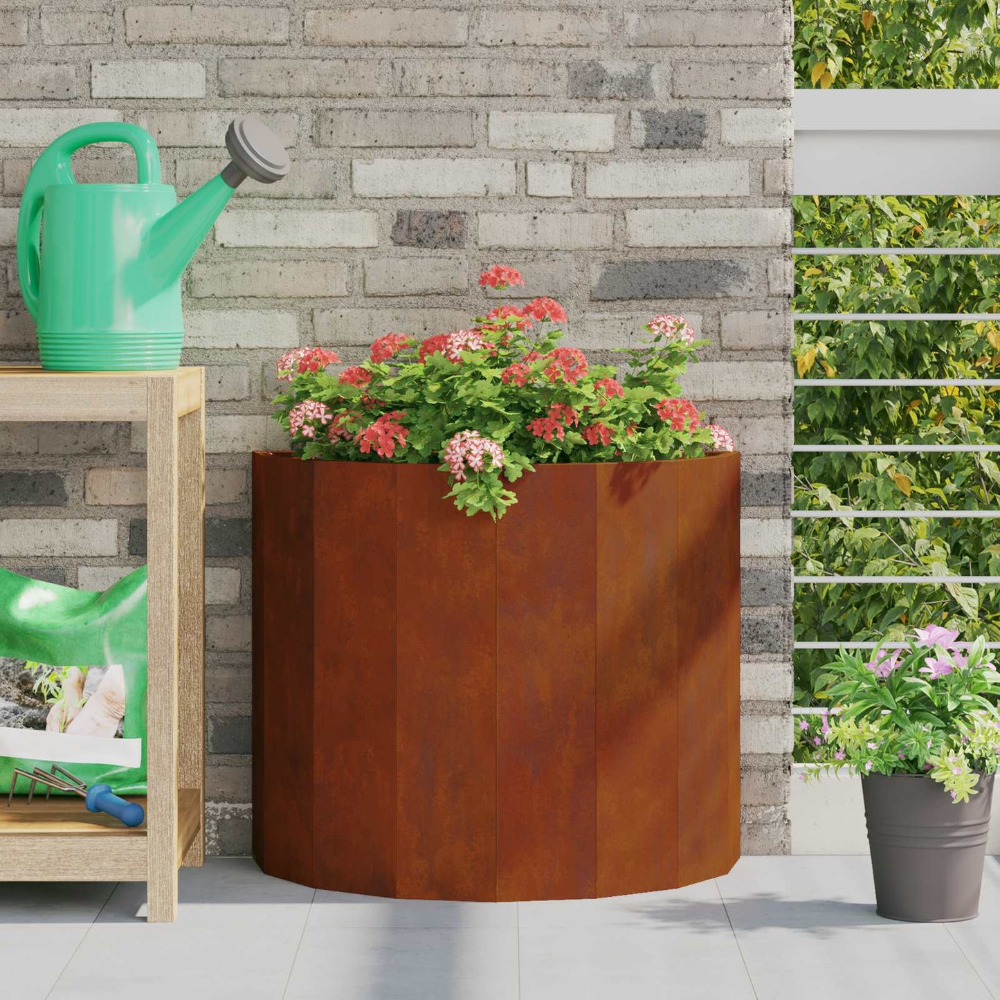 Fioriera Ruggine 60 x 30 x 50 cm | homemem39
