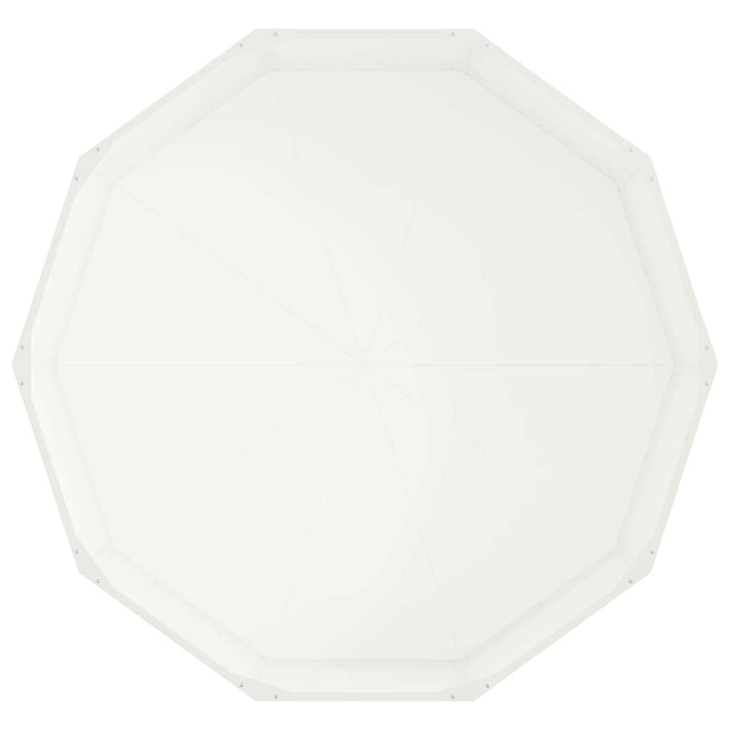 Fioriera Bianco 120 x 120 x 35 cm Acciaio