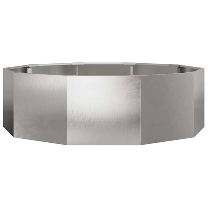 Fioriera Argento 120 x 120 x 35 cm Acciaio inossidabile