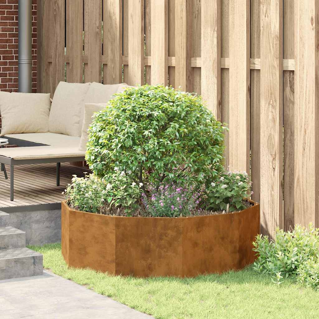 Fioriera Ruggine 120 x 120 x 35 cm