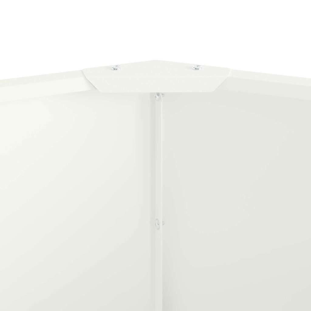 Fioriera Bianco 90 x 90 x 35 cm Acciaio