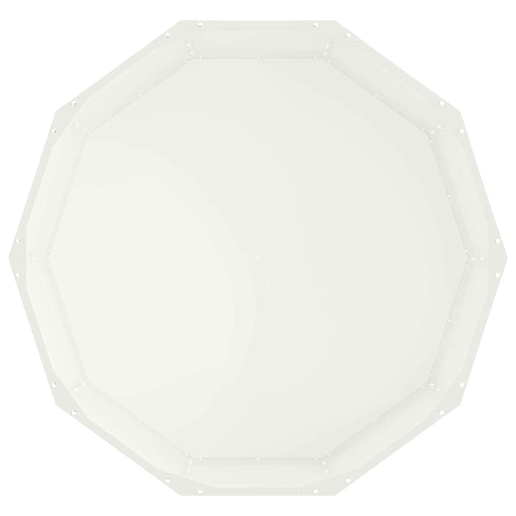 Fioriera Bianco 90 x 90 x 35 cm Acciaio