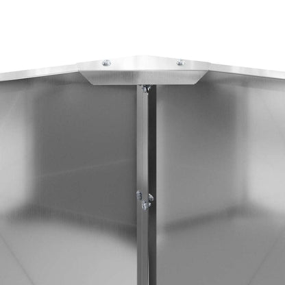 Fioriera Argento 90 x 90 x 35 cm Acciaio zincato