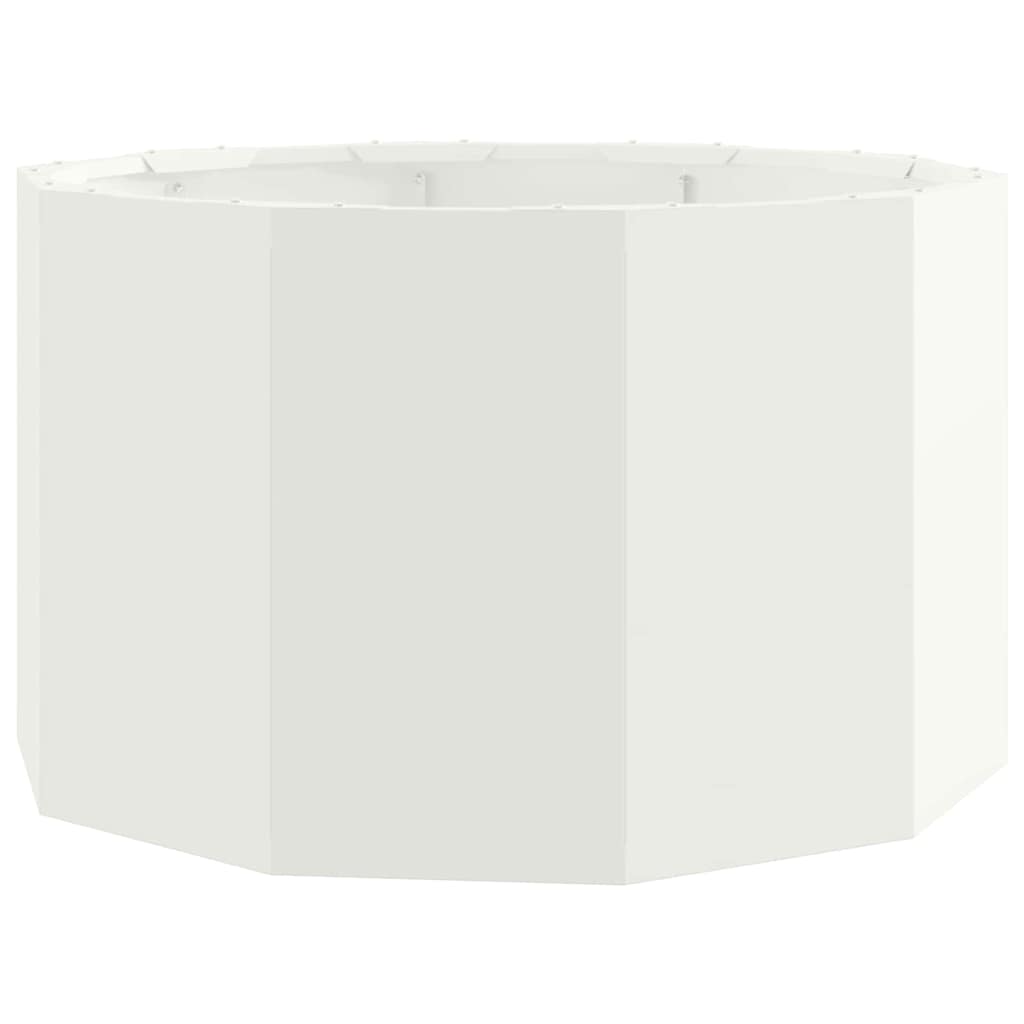 Fioriera Bianco 60 x 60 x 35 cm Acciaio
