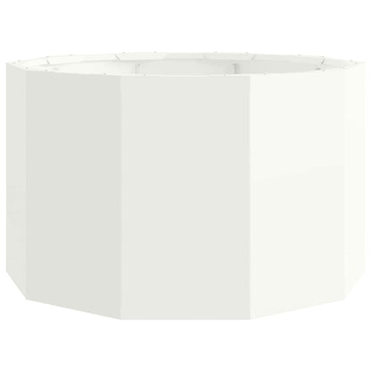 Fioriera Bianco 60 x 60 x 35 cm Acciaio