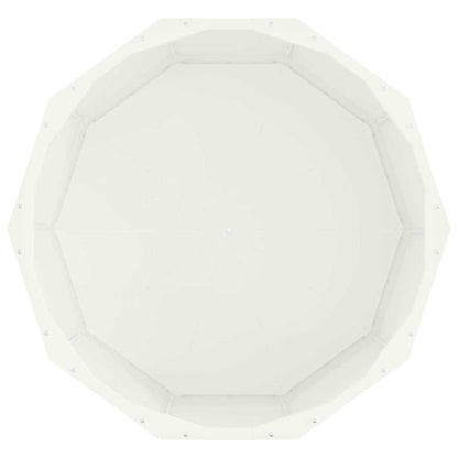 Fioriera Bianco 60 x 60 x 35 cm Acciaio