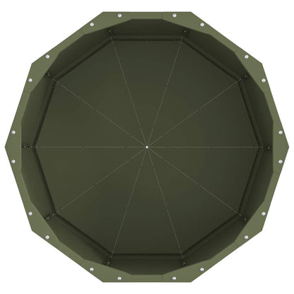 Fioriera Verde oliva 60 x 60 x 35 cm Acciaio