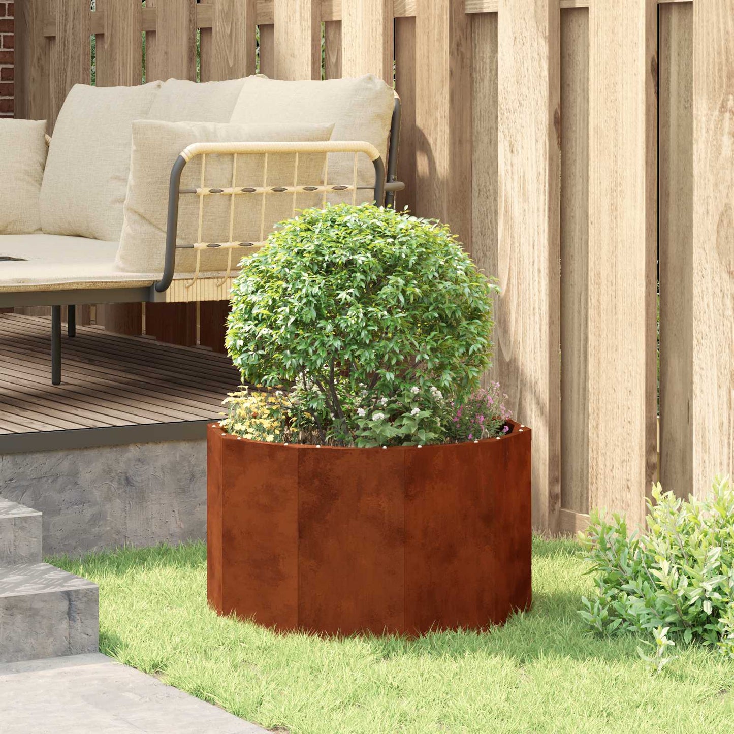 Fioriera Ruggine 60 x 60 x 35 cm | homemem39