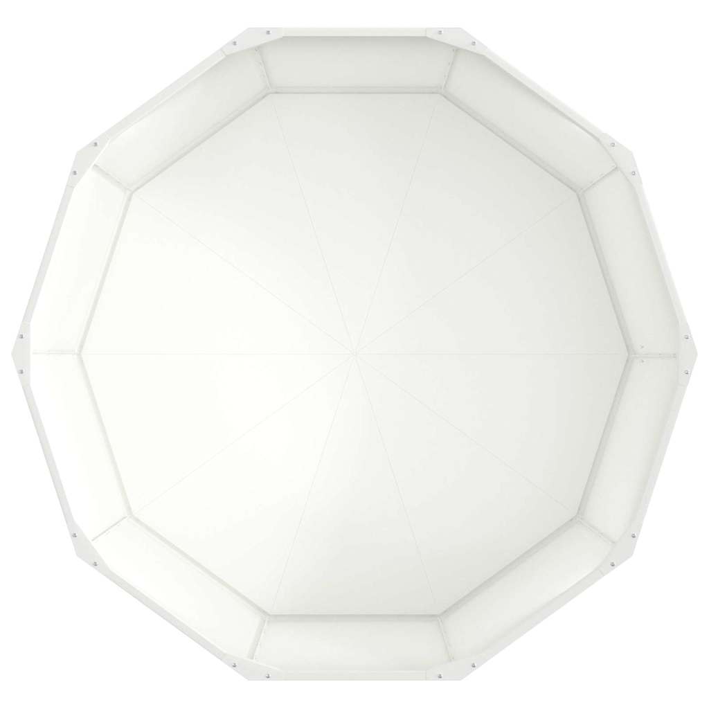 Fioriera Bianco 120 x 120 x 50 cm Acciaio