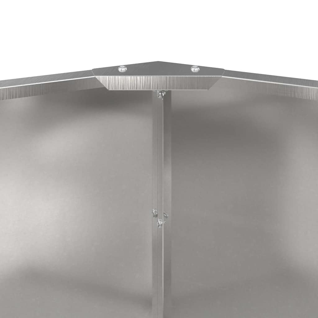 Fioriera Argento 120 x 120 x 50 cm Acciaio inossidabile