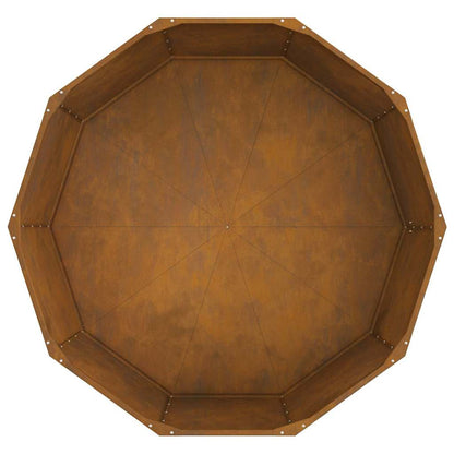 Fioriera Ruggine 120 x 120 x 50 cm