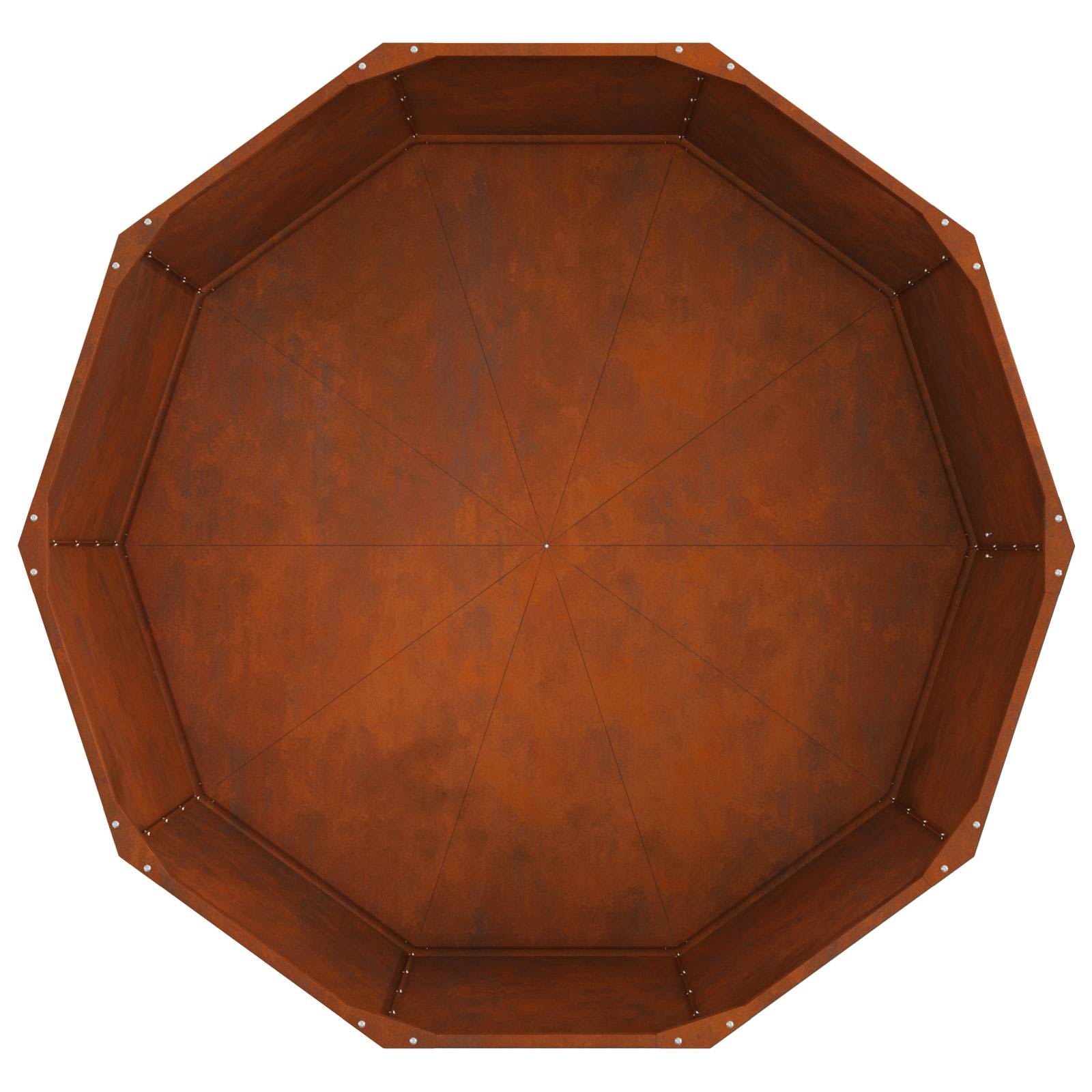 Fioriera Ruggine 120 x 120 x 50 cm | homemem39