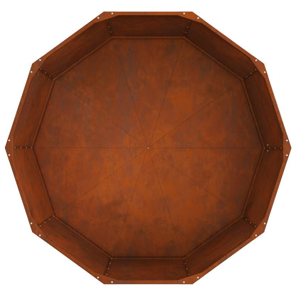 Fioriera Ruggine 120 x 120 x 50 cm | homemem39