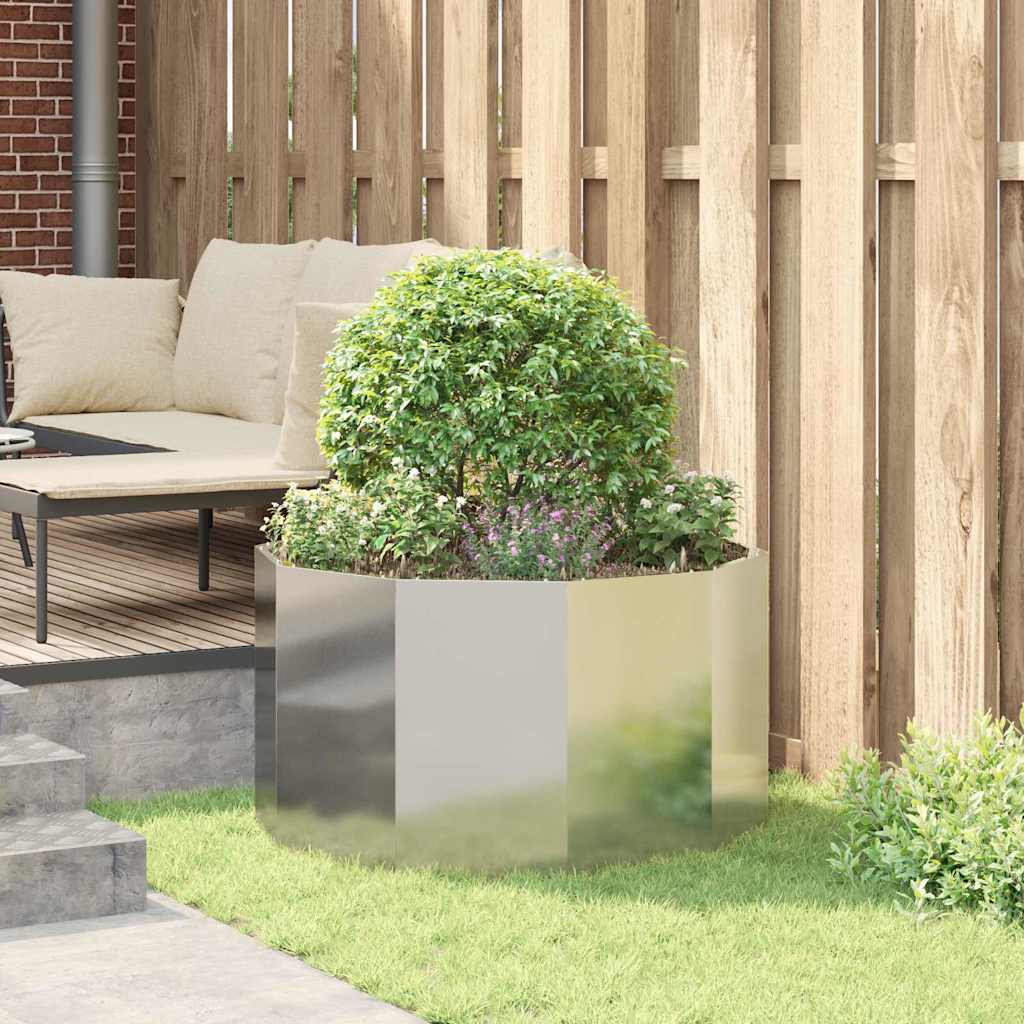 Fioriera Argento 90 x 90 x 50 cm Acciaio inossidabile