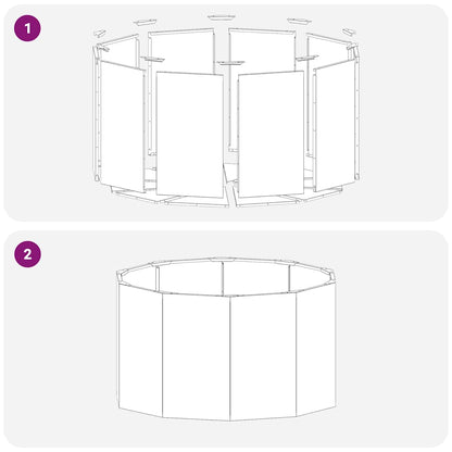 Fioriera Ruggine 90 x 90 x 50 cm