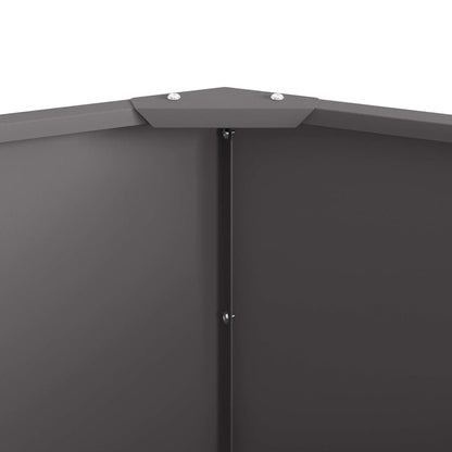 Fioriera Nero 60 x 60 x 50 cm Acciaio