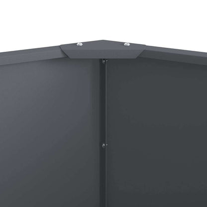 Fioriera Antracite 60 x 60 x 50 cm Acciaio