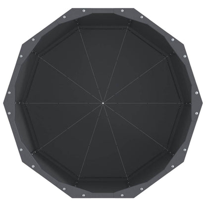 Fioriera Antracite 60 x 60 x 50 cm Acciaio