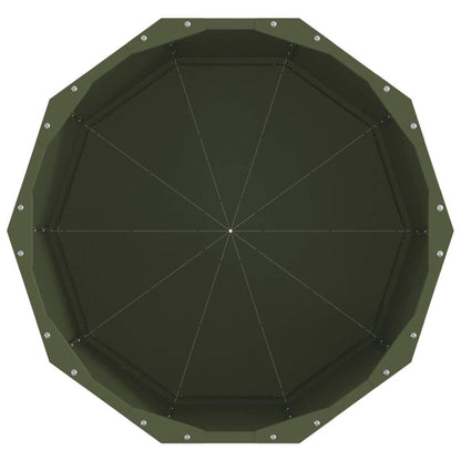 Fioriera Verde oliva 60 x 60 x 50 cm Acciaio