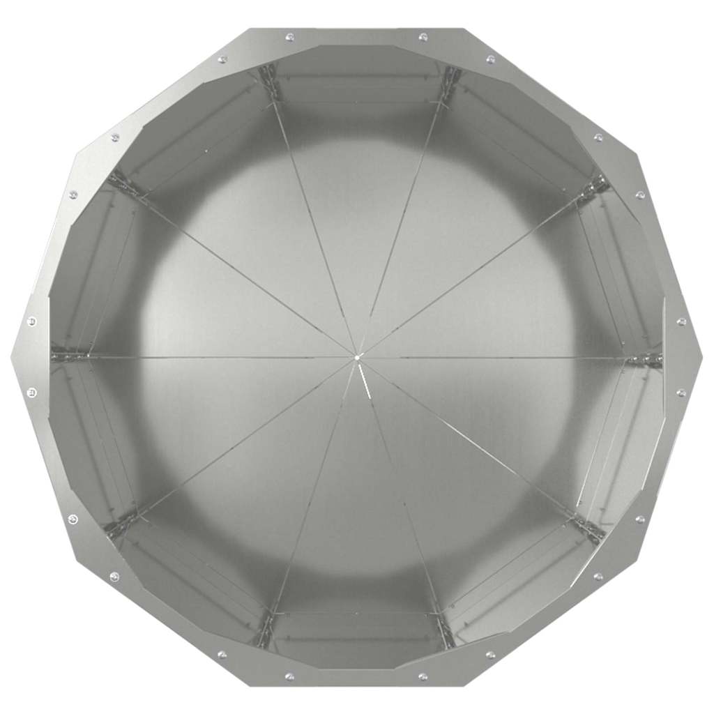 Fioriera Argento 60 x 60 x 50 cm Acciaio zincato